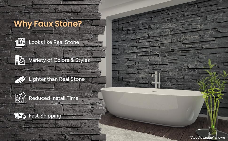 EverStone Eldorado Faux Stone Panel, 48