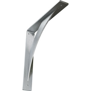 Sleek metal bracket with a modern design, ideal for supporting shelves or furniture. Adds style and durability to interior spaces, blending functionality with contemporary aesthetics.