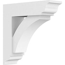 Elegant white architectural corbel showcasing intricate design details, ideal for enhancing the aesthetic appeal of various interior and exterior spaces. Perfect for stylish home upgrades.
