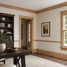 Showcase of various wood moulding and trim pieces, highlighting their unique textures and profiles, perfect for enhancing interior design and craftsmanship projects.