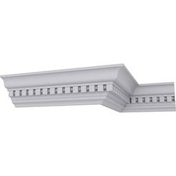 Elegant dentil crown moulding showcasing intricate detailing and a classic design, perfect for enhancing architectural aesthetics in homes and professional spaces. Ideal for stylish interiors.