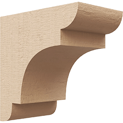 Elegantly designed wooden corbel featuring graceful curves, perfect for enhancing architectural aesthetics and supporting intricate shelf or mantel designs. Ideal for classic and modern styles.