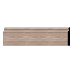 Showcasing elegant wood base moulding, this image highlights its smooth texture and classic design, perfect for enhancing interior spaces with a timeless look.
