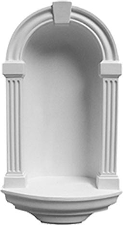 Architectural niche featuring a classic arched design, perfect for displaying decorative items or adding elegance to interiors. Ideal for enhancing spaces with a timeless look.