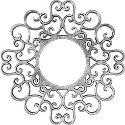 Stylish intricate design of a pierced ceiling medallion, featuring ornate swirls and a central opening, perfect for enhancing home decor and adding elegance to any ceiling.