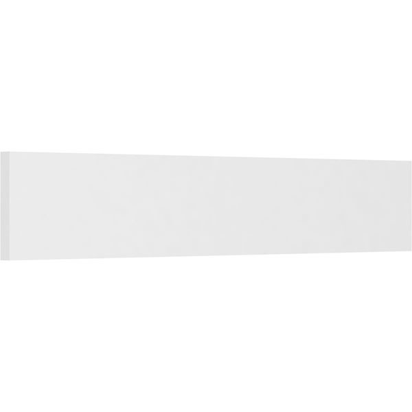Sleek and minimalistic white flat trim with a smooth finish, ideal for enhancing interior aesthetics and offering a modern touch to any room decor. Perfect for DIY projects and renovations.